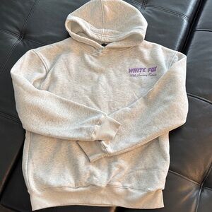 Woman’s White Fox Hoodie